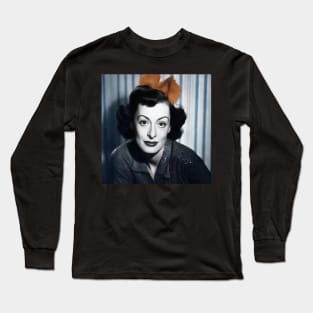 Joan Crawford portrait Long Sleeve T-Shirt